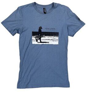 John Byrne Band A Shiver in the‎ Sky Blue T-Shirt Size Small